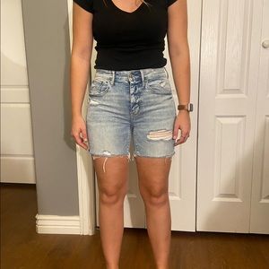 American eagle distressed shorts